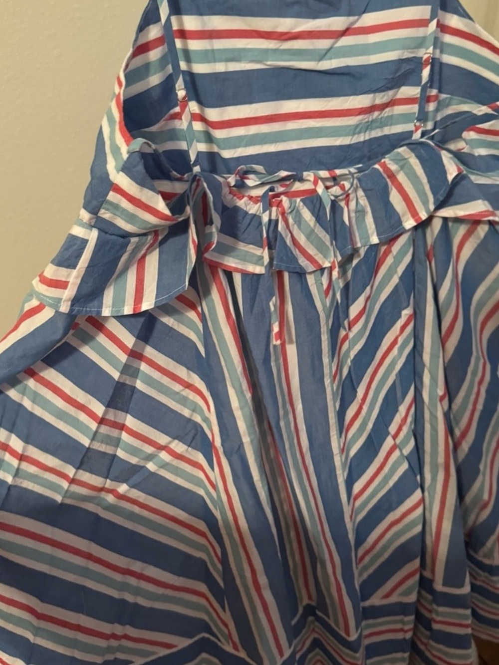 NWT Anthropologie Celandine Sleeveless Square-Neck Knee-Length Striped Dress - Picture 7 of 10
